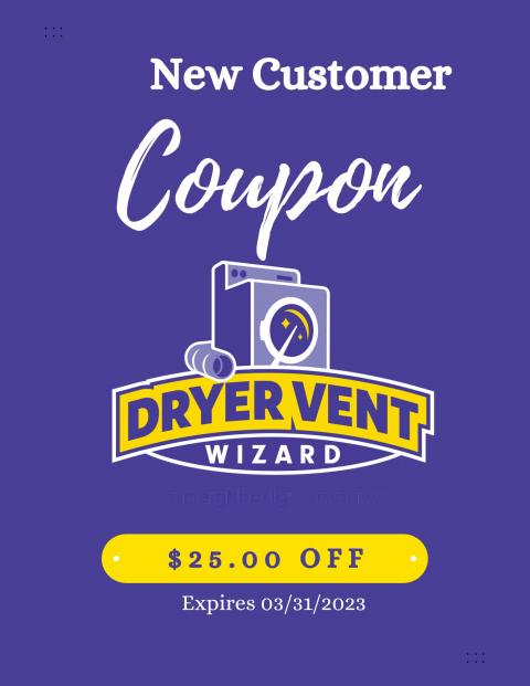New Customer Coupon $25 dollars off a service. 